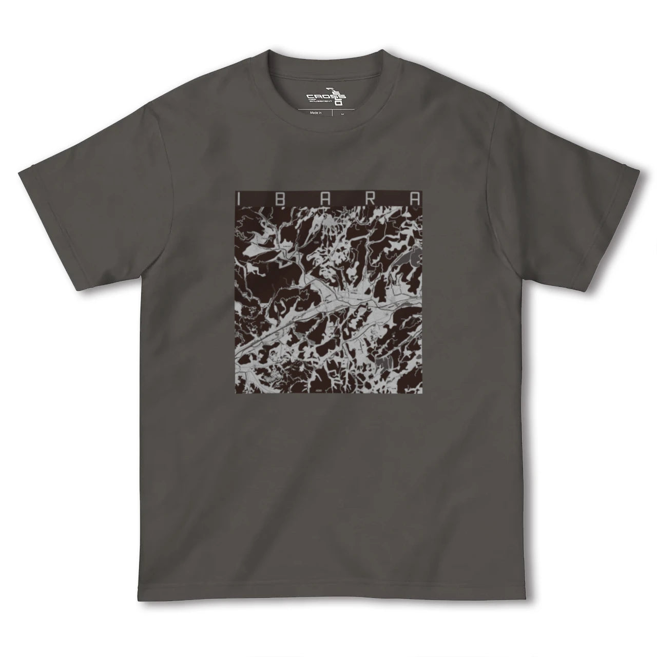 【井原(岡山県)】地図柄ヘビーウェイトTシャツ