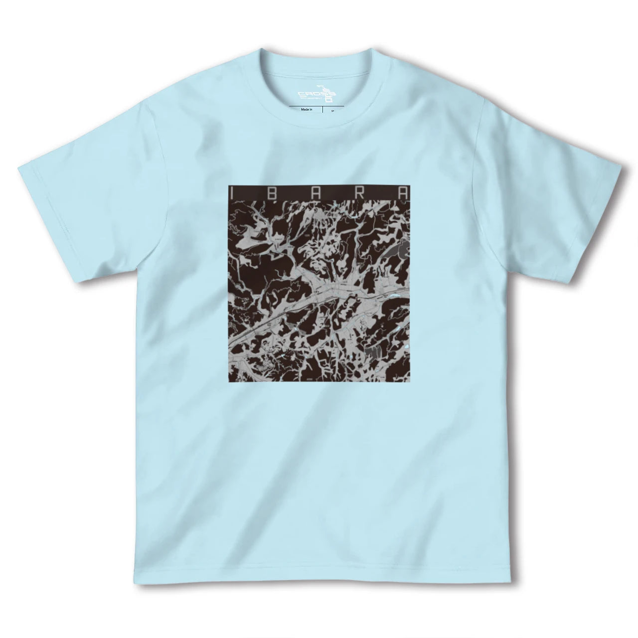 【井原(岡山県)】地図柄ヘビーウェイトTシャツ