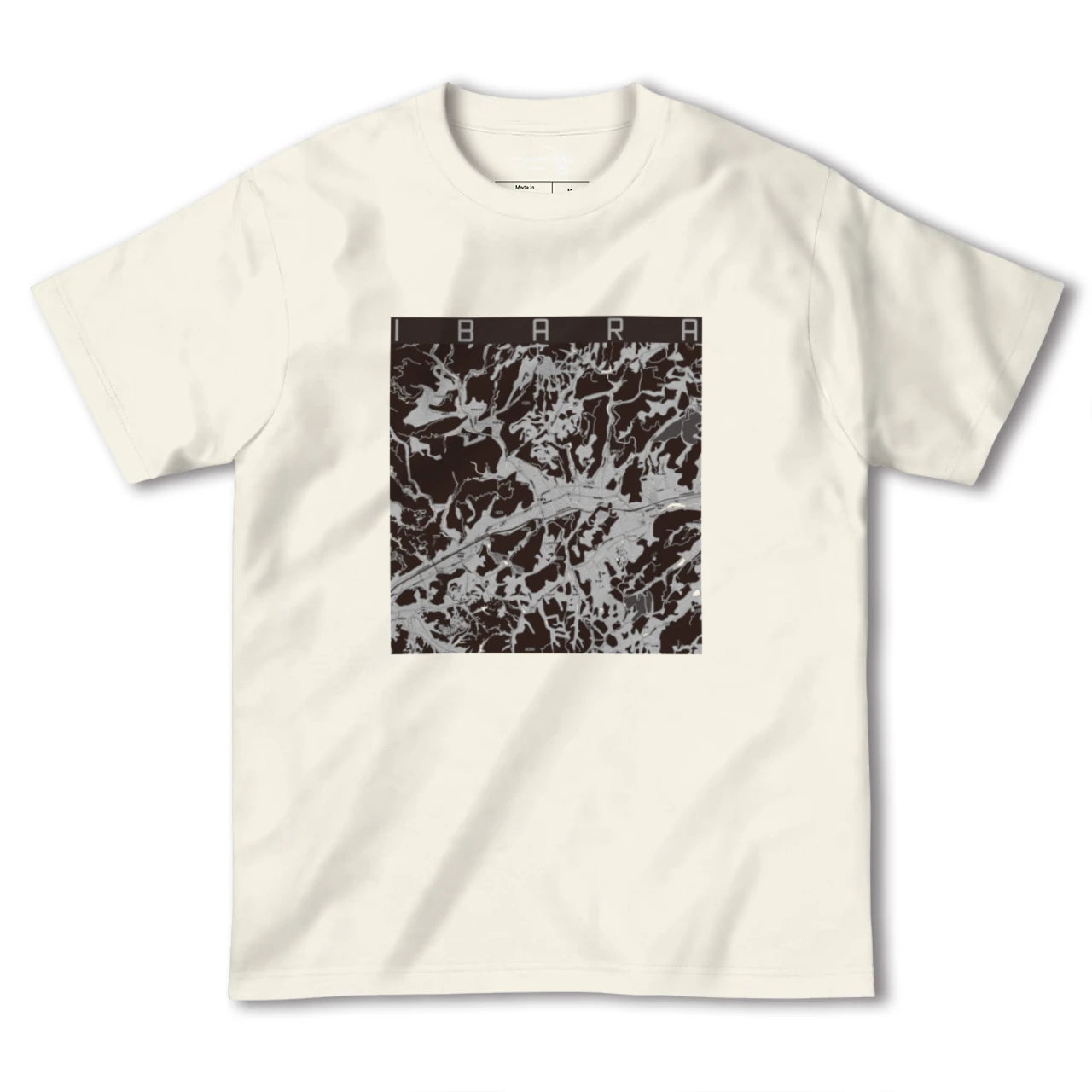 【井原(岡山県)】地図柄ヘビーウェイトTシャツ