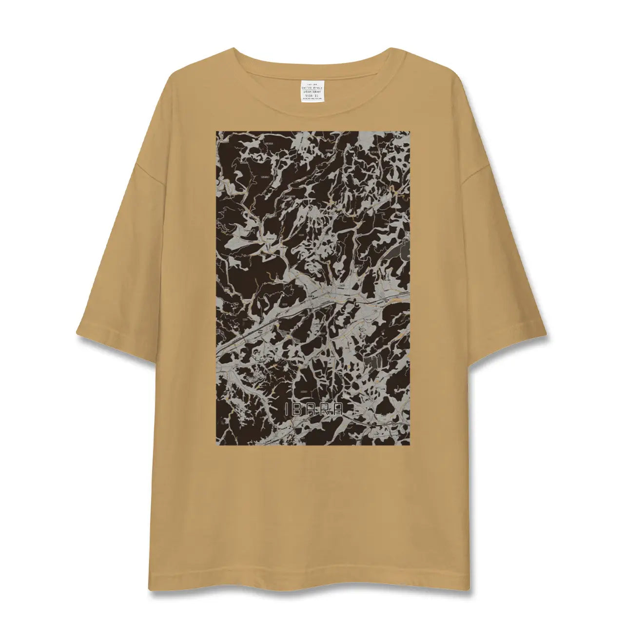 【井原(岡山県)】地図柄ビッグシルエットTシャツ