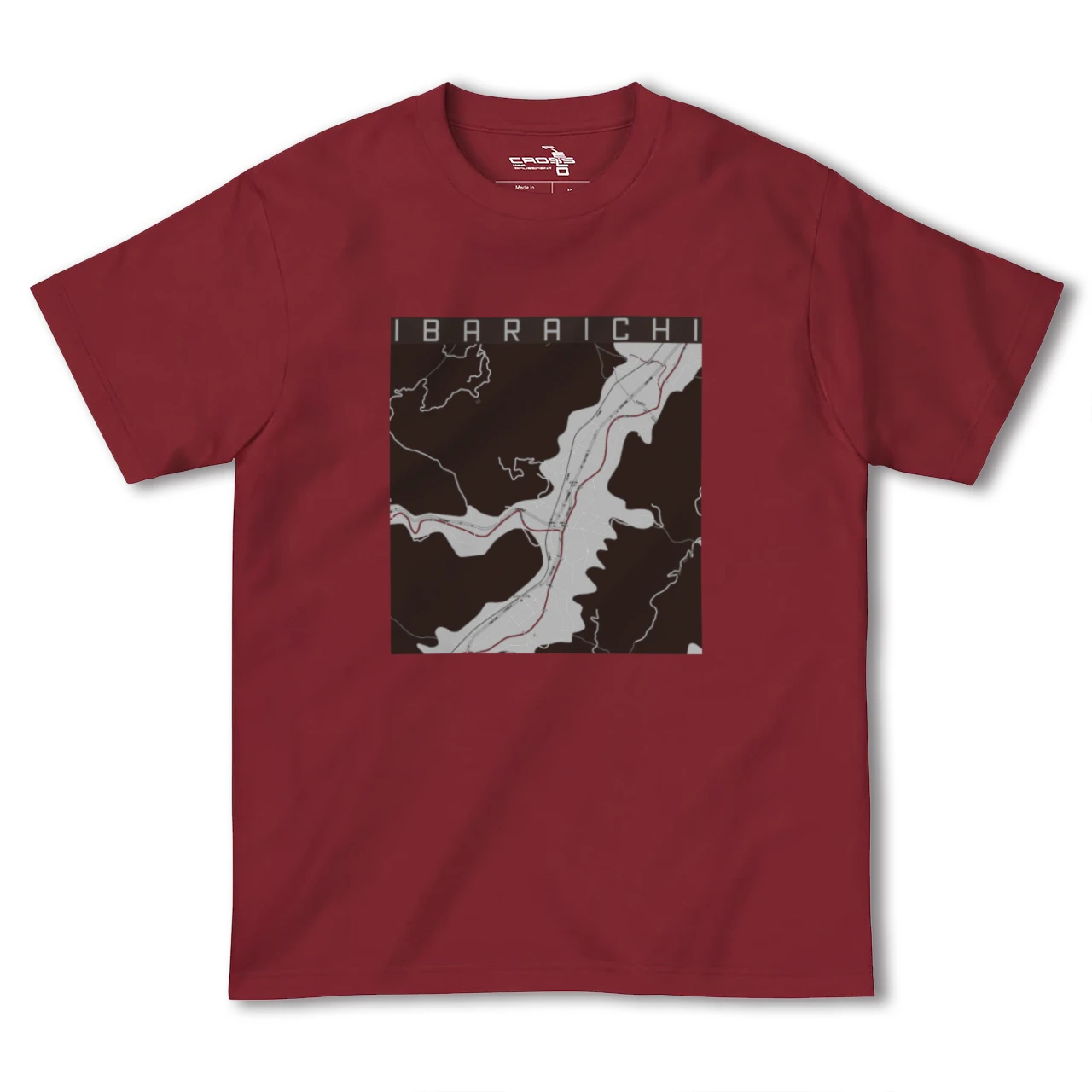 【井原市(広島県)】地図柄ヘビーウェイトTシャツ