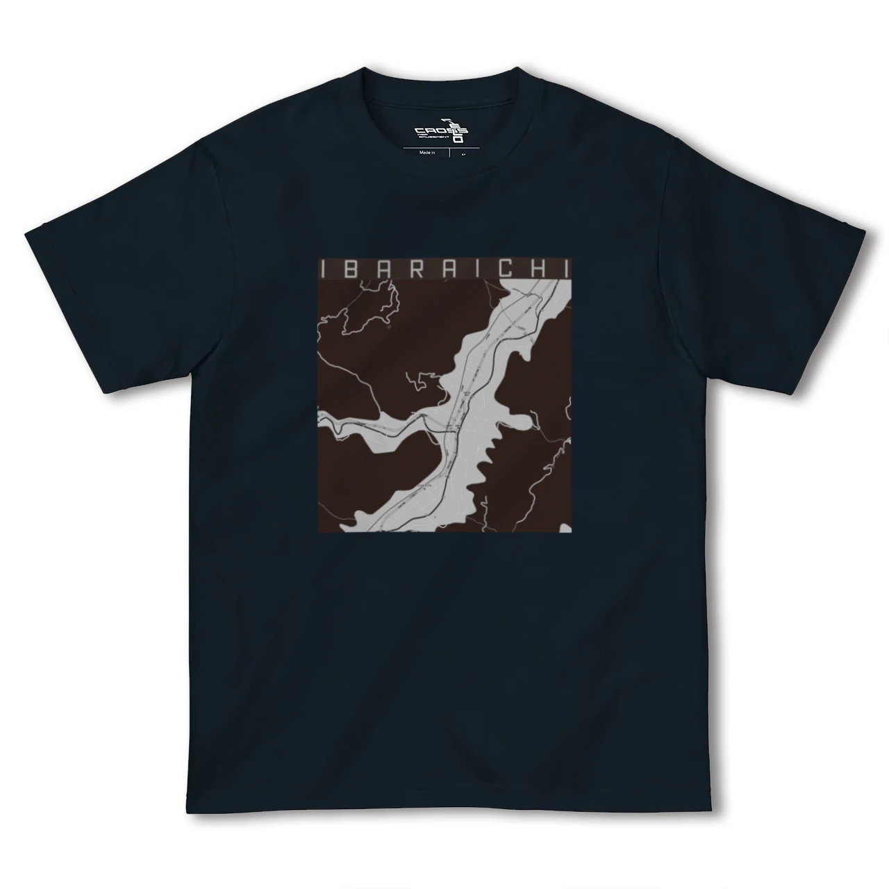 【井原市(広島県)】地図柄ヘビーウェイトTシャツ