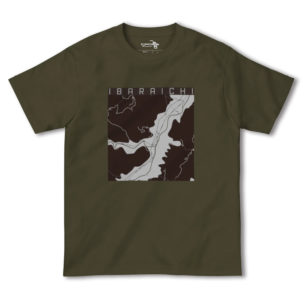 【井原市(広島県)】地図柄ヘビーウェイトTシャツ