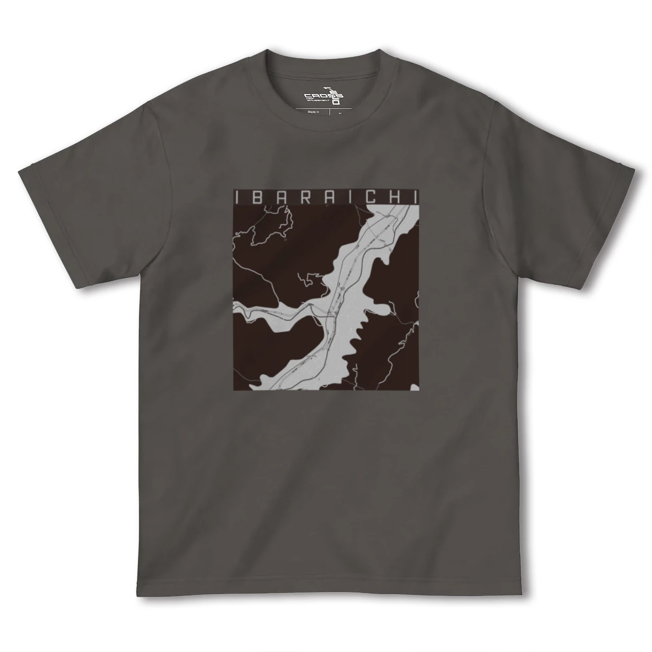 【井原市(広島県)】地図柄ヘビーウェイトTシャツ