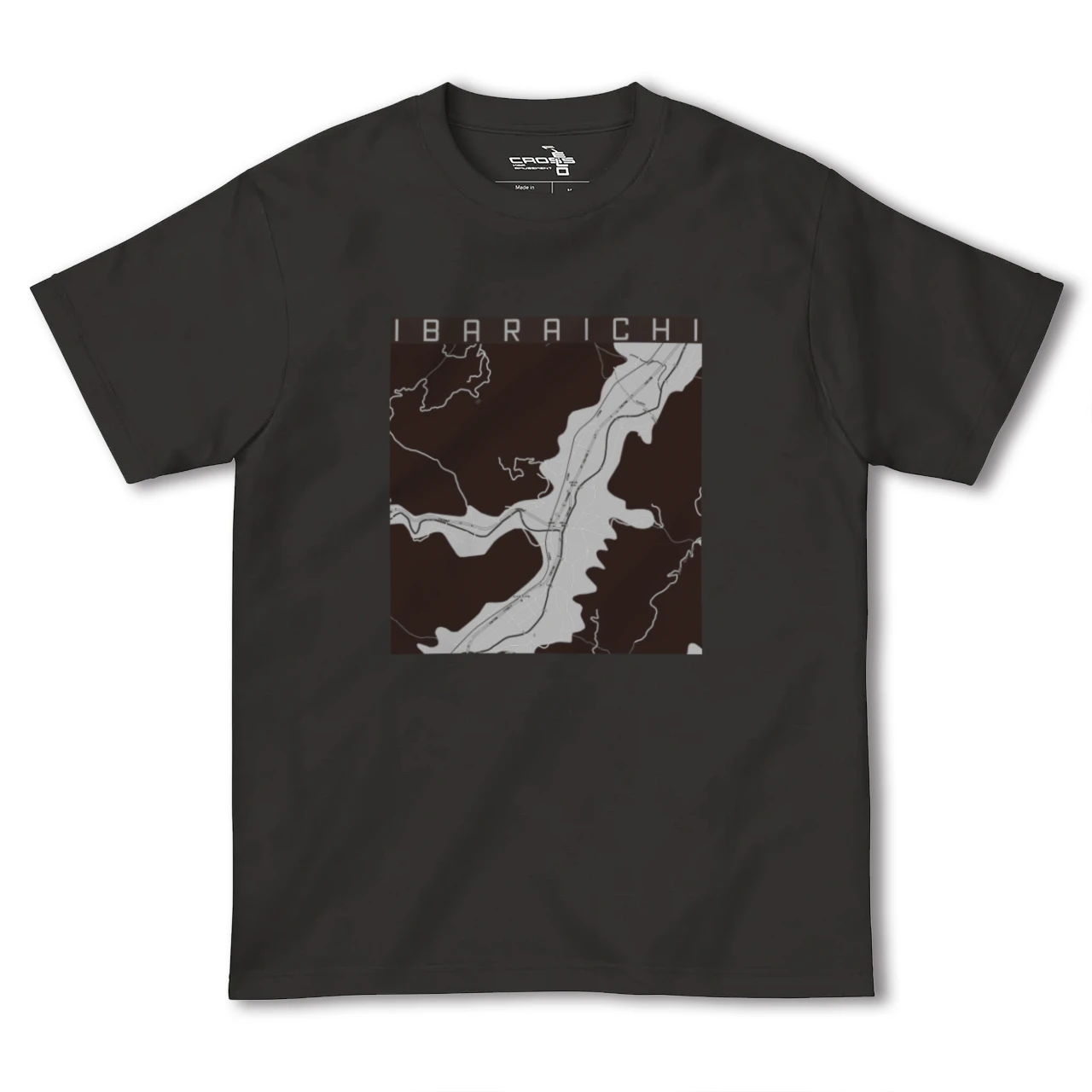 【井原市(広島県)】地図柄ヘビーウェイトTシャツ