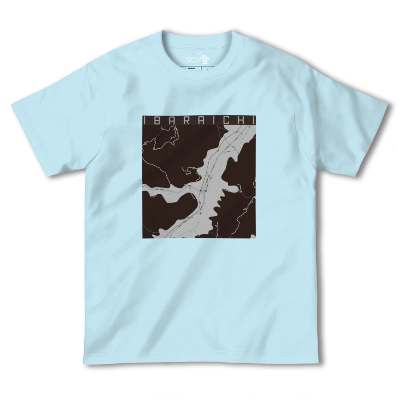 【井原市(広島県)】地図柄ヘビーウェイトTシャツ