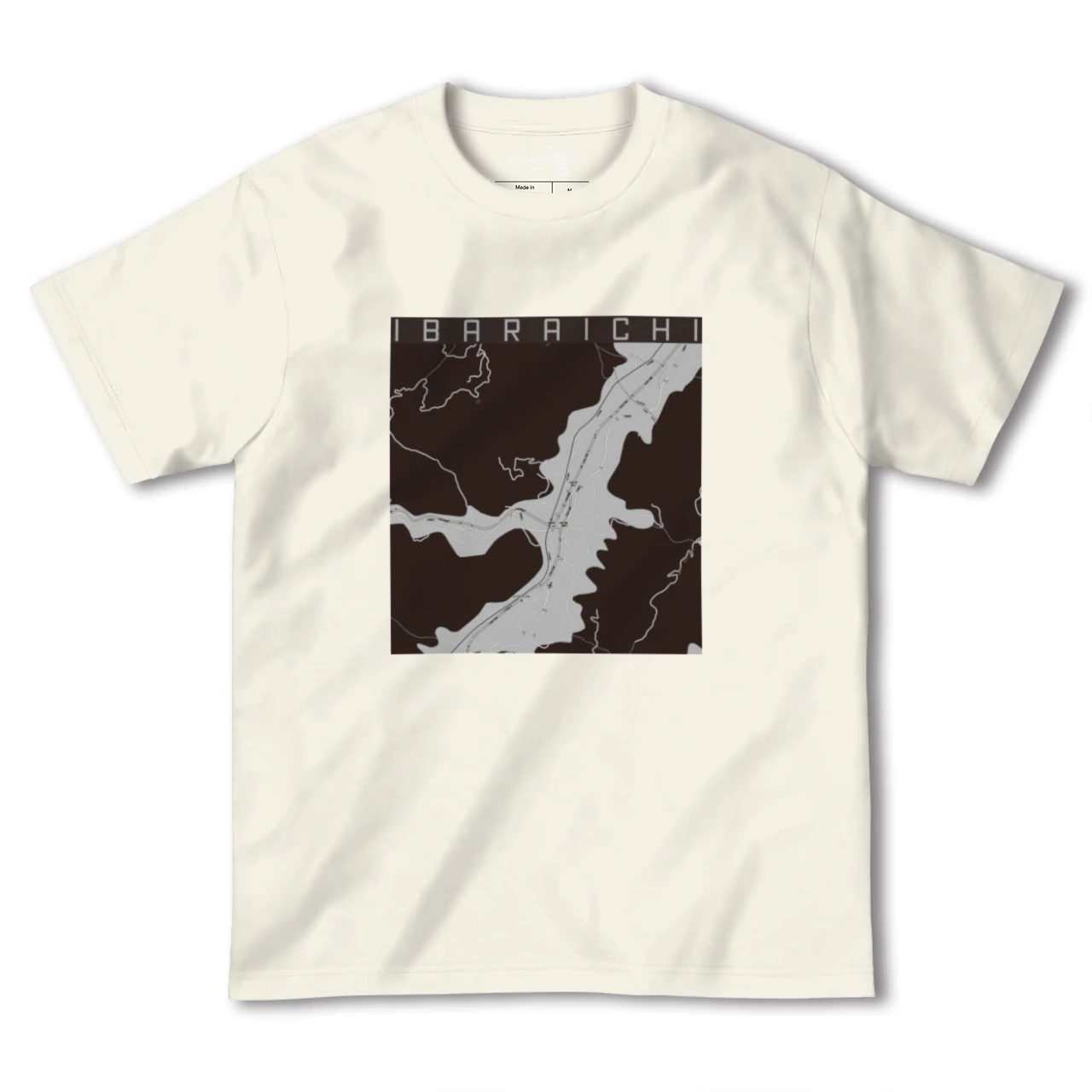 【井原市(広島県)】地図柄ヘビーウェイトTシャツ