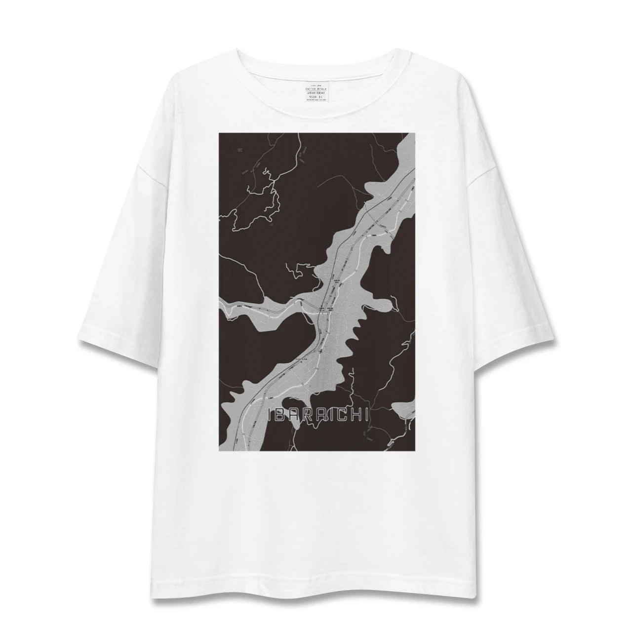 【井原市(広島県)】地図柄ビッグシルエットTシャツ