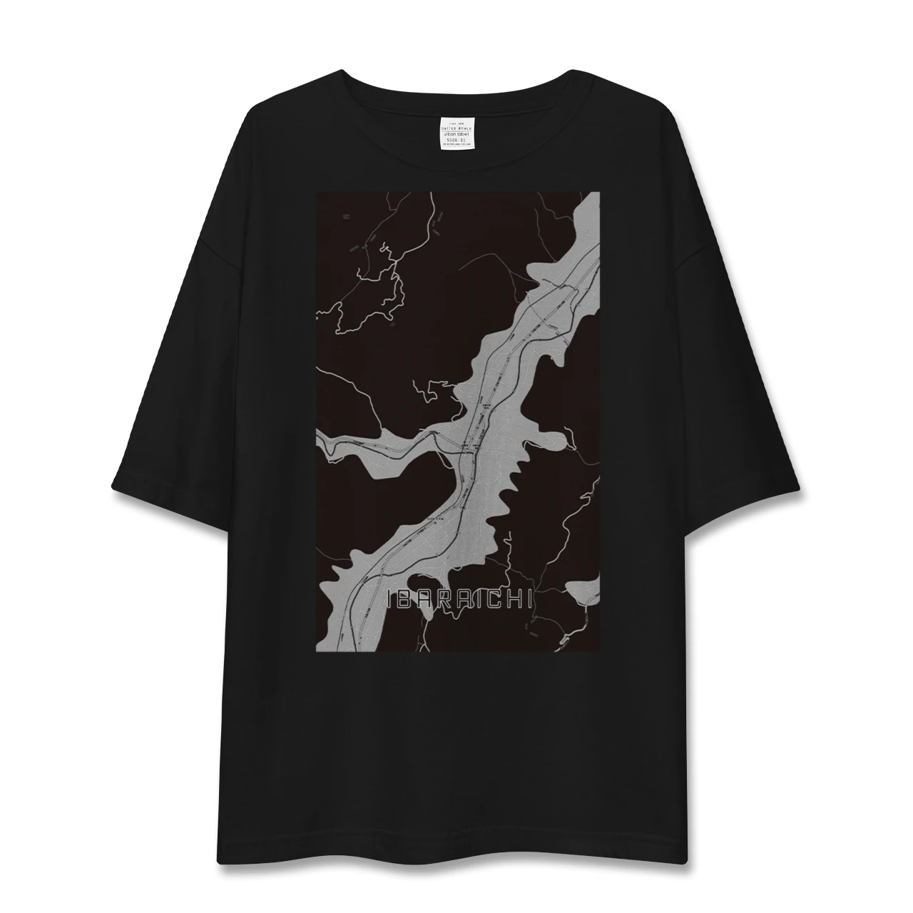 【井原市(広島県)】地図柄ビッグシルエットTシャツ