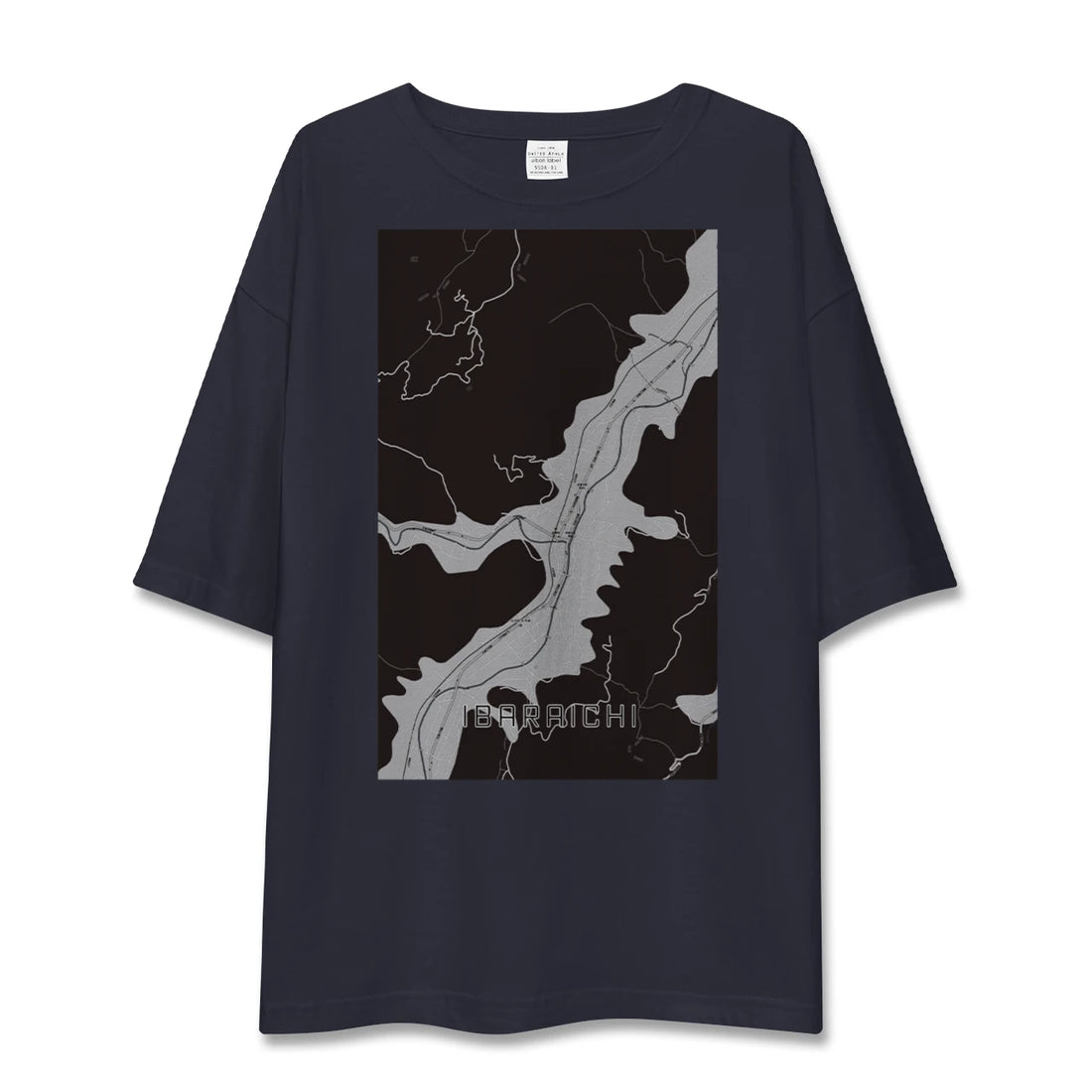【井原市(広島県)】地図柄ビッグシルエットTシャツ