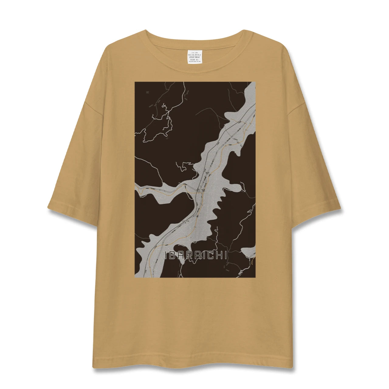 【井原市(広島県)】地図柄ビッグシルエットTシャツ