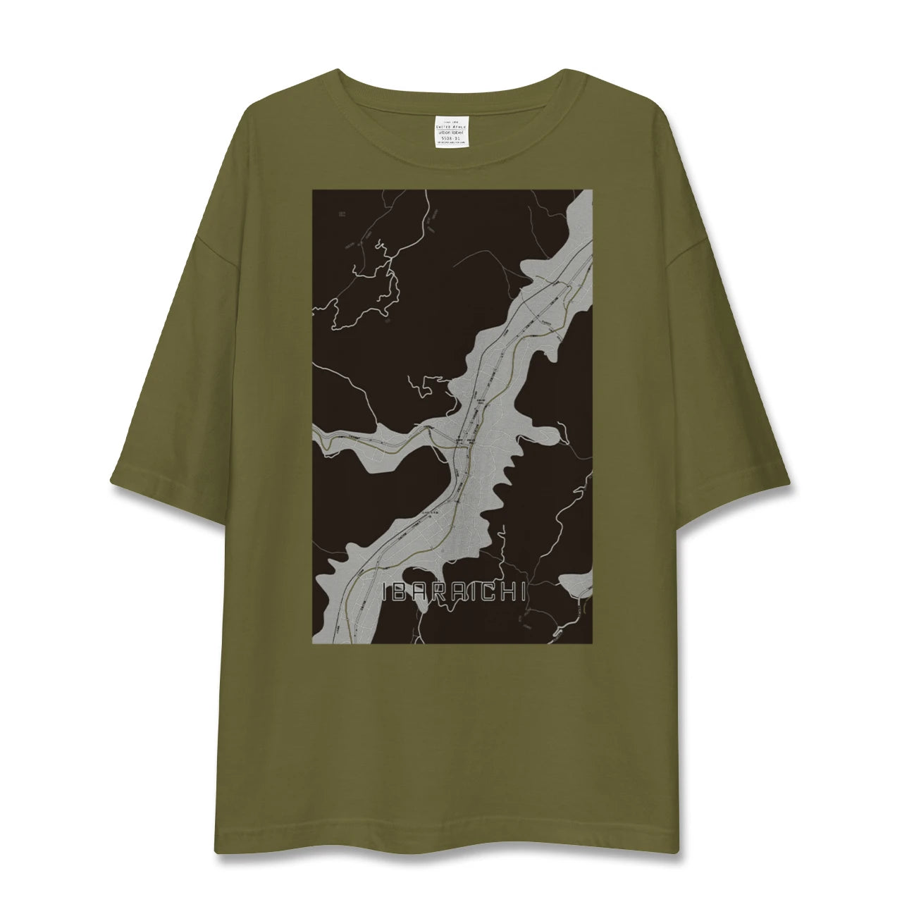 【井原市(広島県)】地図柄ビッグシルエットTシャツ