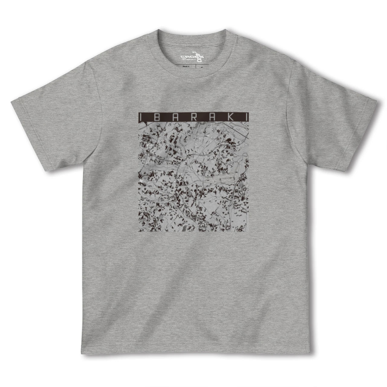 【茨城(茨城県)】地図柄ヘビーウェイトTシャツ