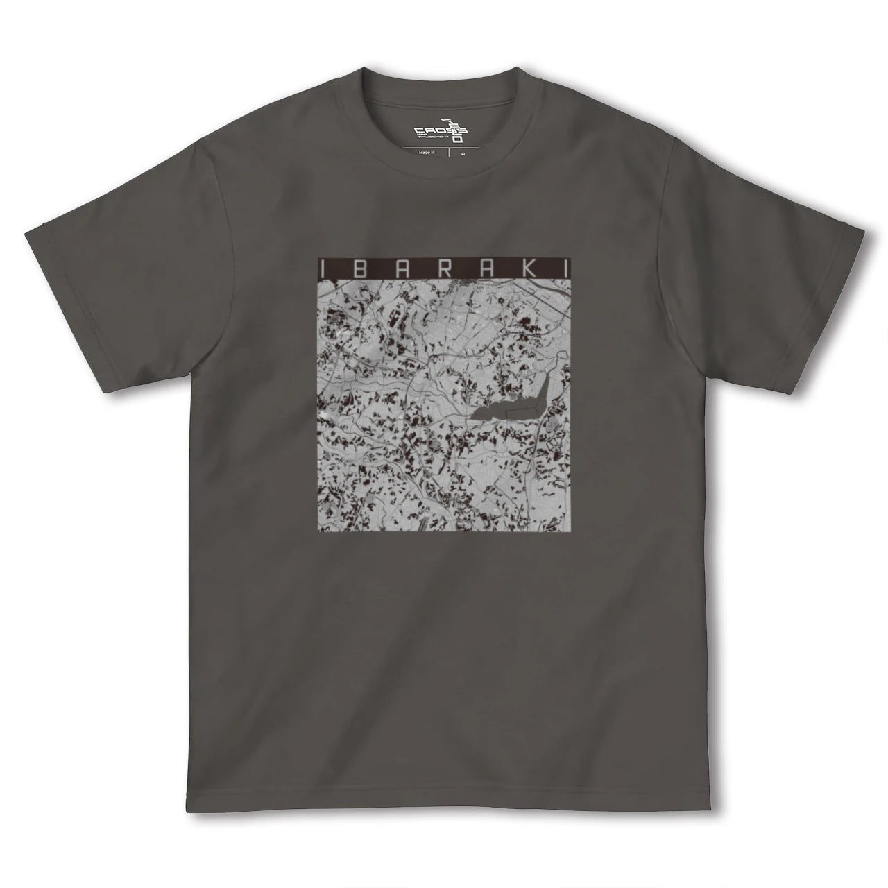 【茨城(茨城県)】地図柄ヘビーウェイトTシャツ