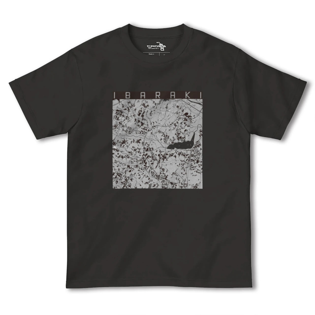 【茨城(茨城県)】地図柄ヘビーウェイトTシャツ