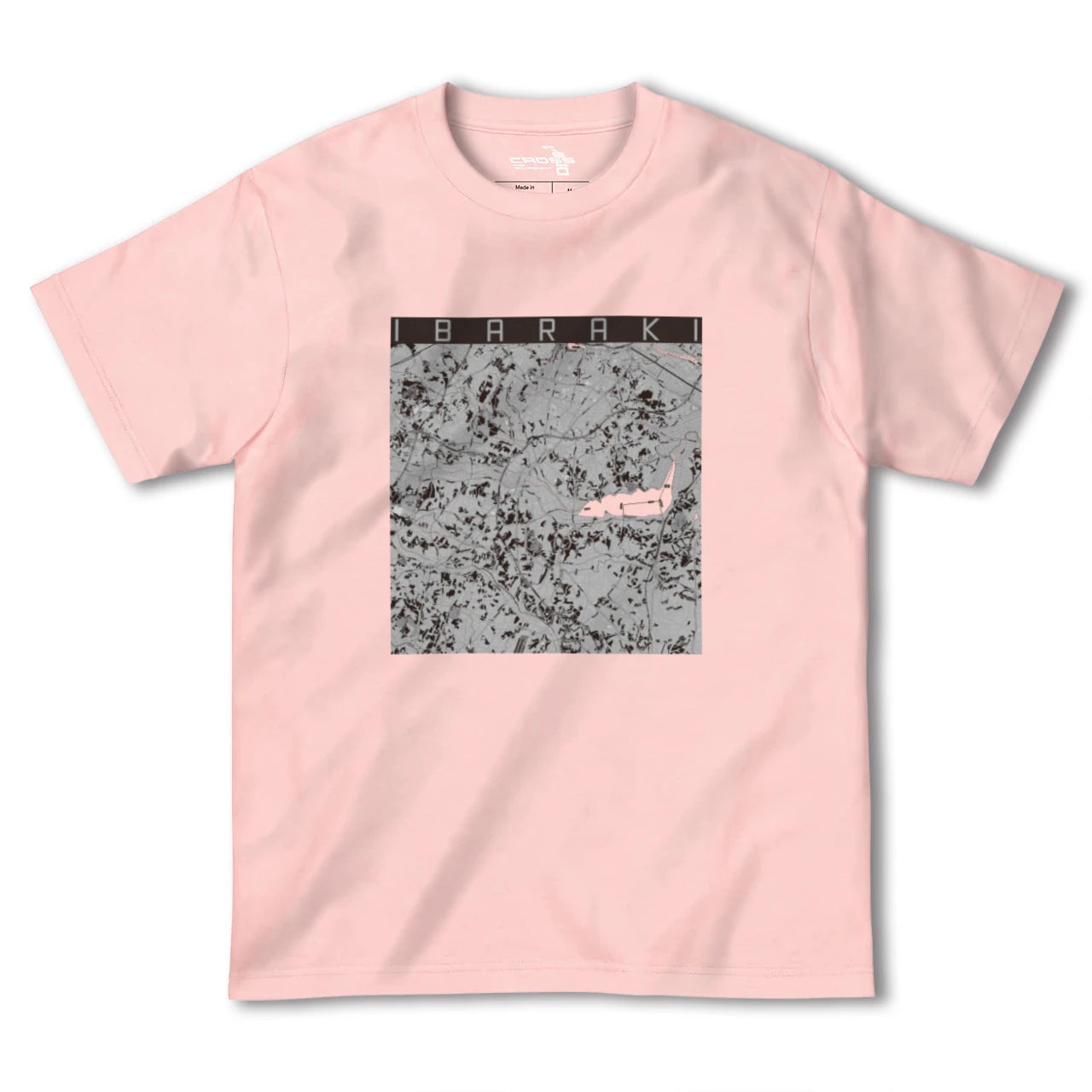 【茨城(茨城県)】地図柄ヘビーウェイトTシャツ