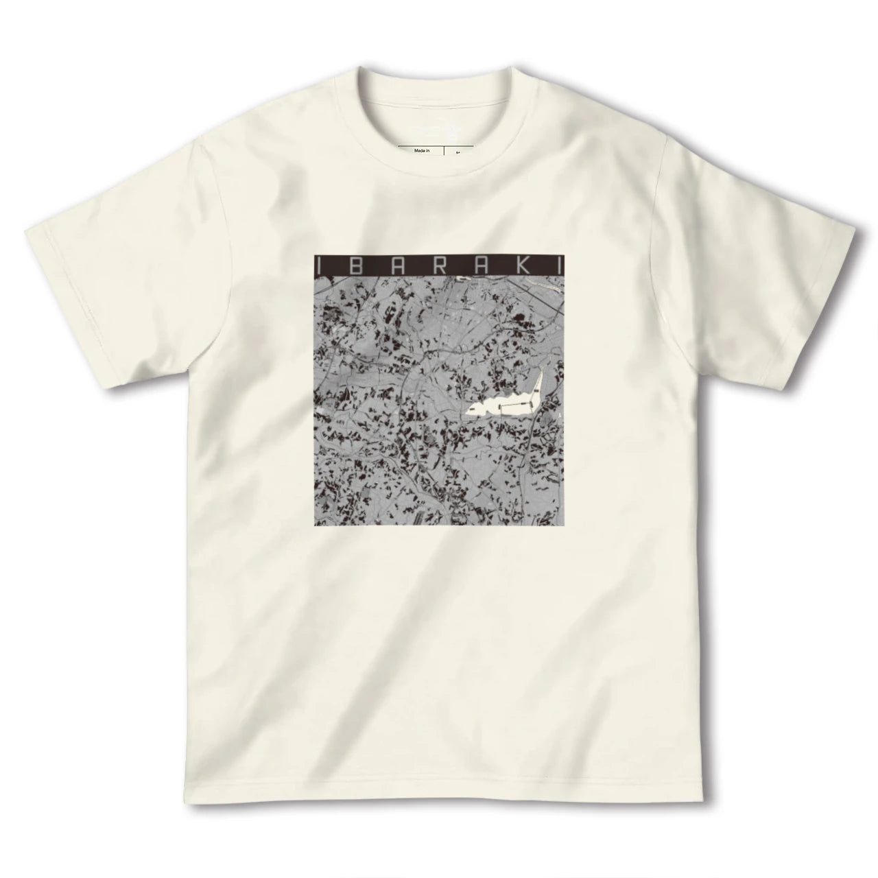【茨城(茨城県)】地図柄ヘビーウェイトTシャツ