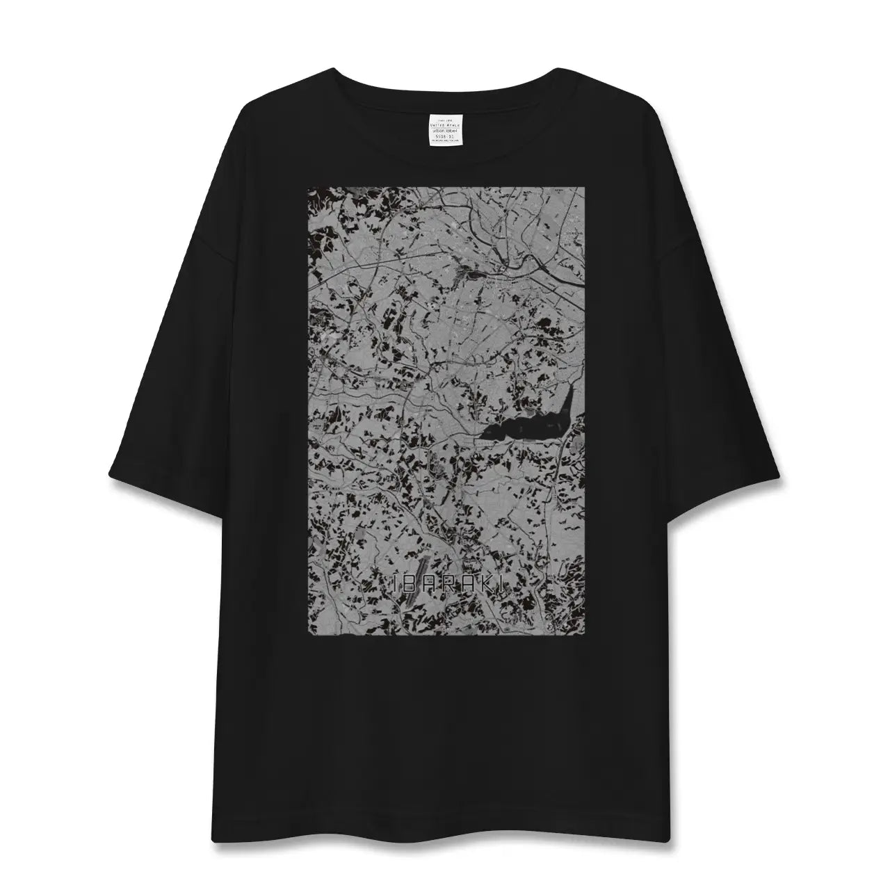【茨城(茨城県)】地図柄ビッグシルエットTシャツ