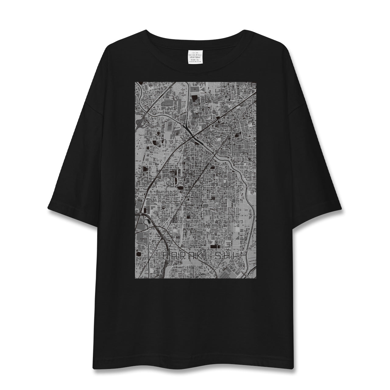 【茨木市(大阪府)】地図柄ビッグシルエットTシャツ