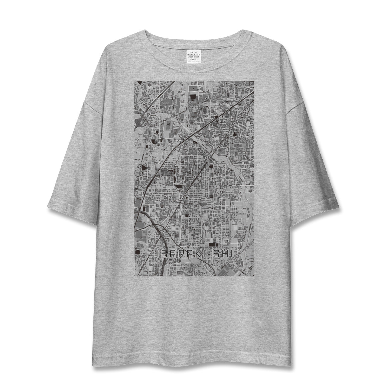 【茨木市(大阪府)】地図柄ビッグシルエットTシャツ