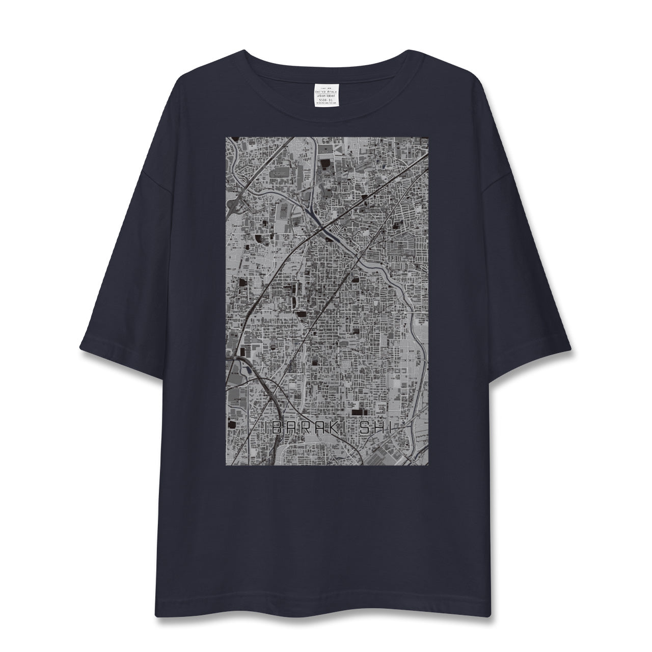 【茨木市(大阪府)】地図柄ビッグシルエットTシャツ