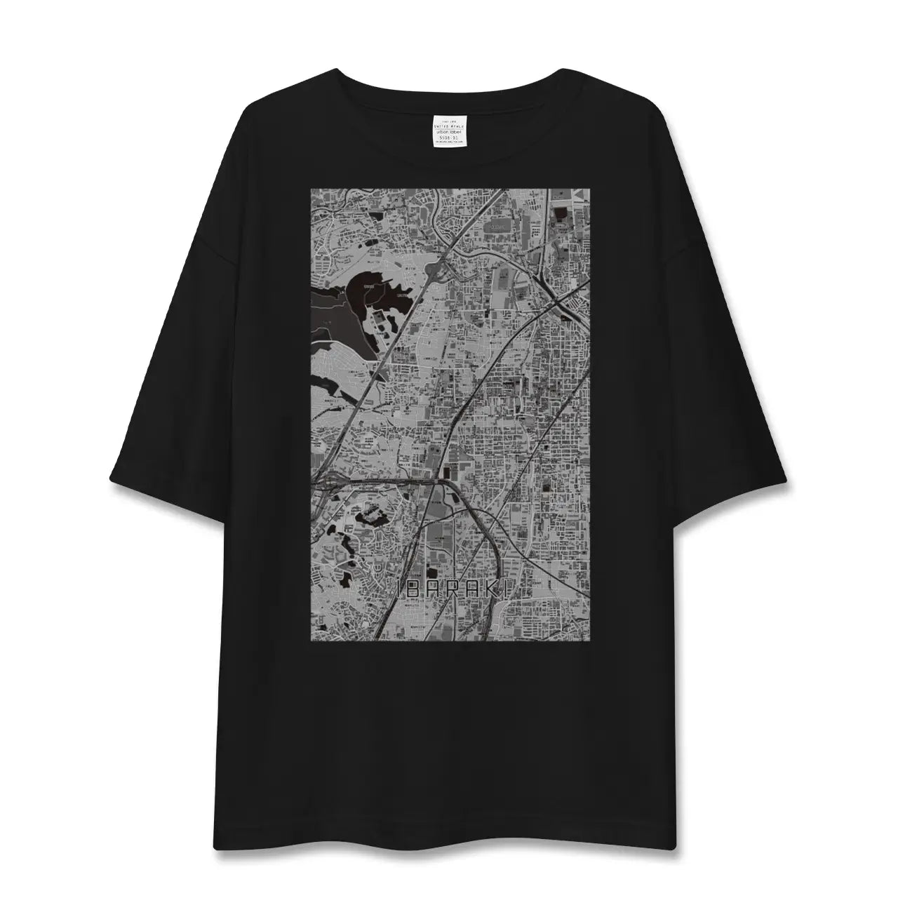 【茨木(大阪府)】地図柄ビッグシルエットTシャツ