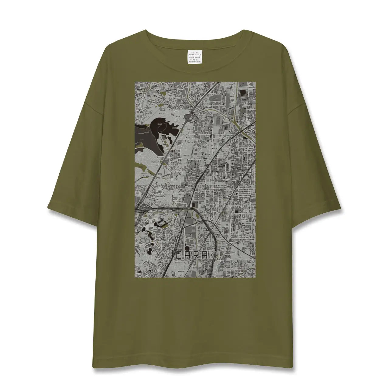 【茨木(大阪府)】地図柄ビッグシルエットTシャツ