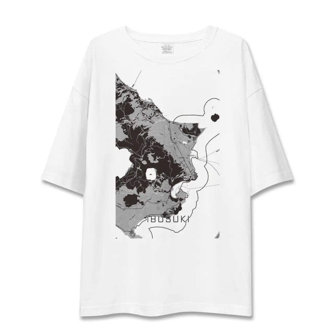 【指宿(鹿児島県)】地図柄ビッグシルエットTシャツ