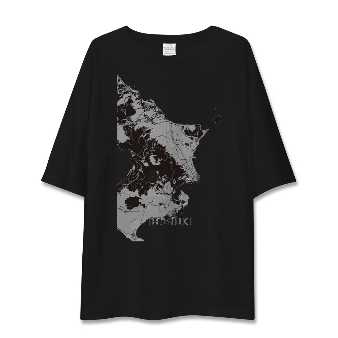 【指宿(鹿児島県)】地図柄ビッグシルエットTシャツ