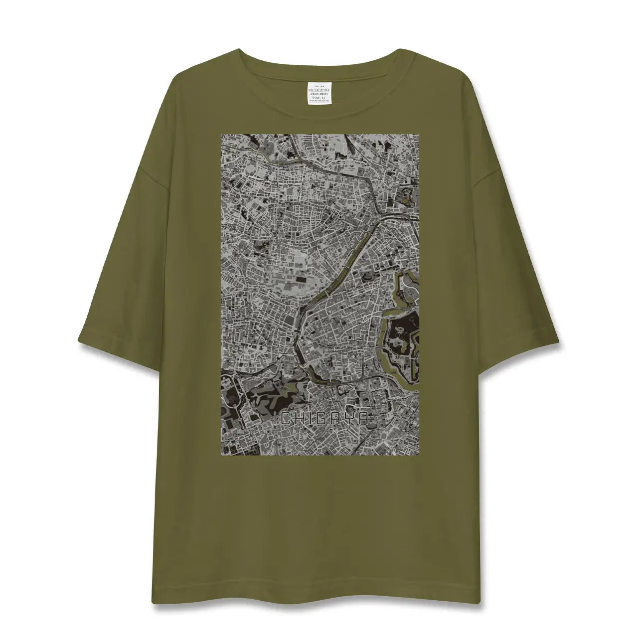 【市ケ谷(東京都)】地図柄ビッグシルエットTシャツ