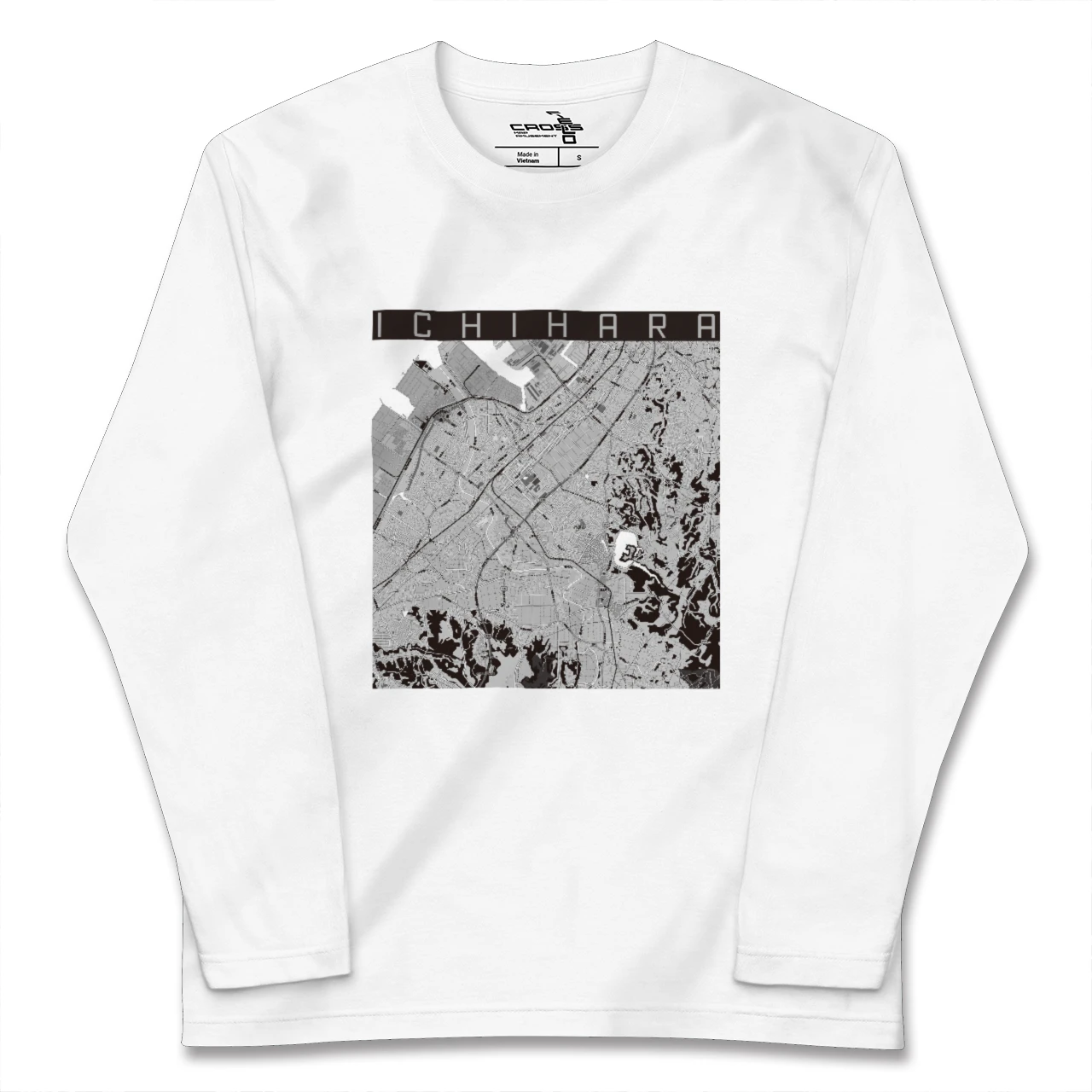 【市原(千葉県)】地図柄ロングスリーブTシャツ
