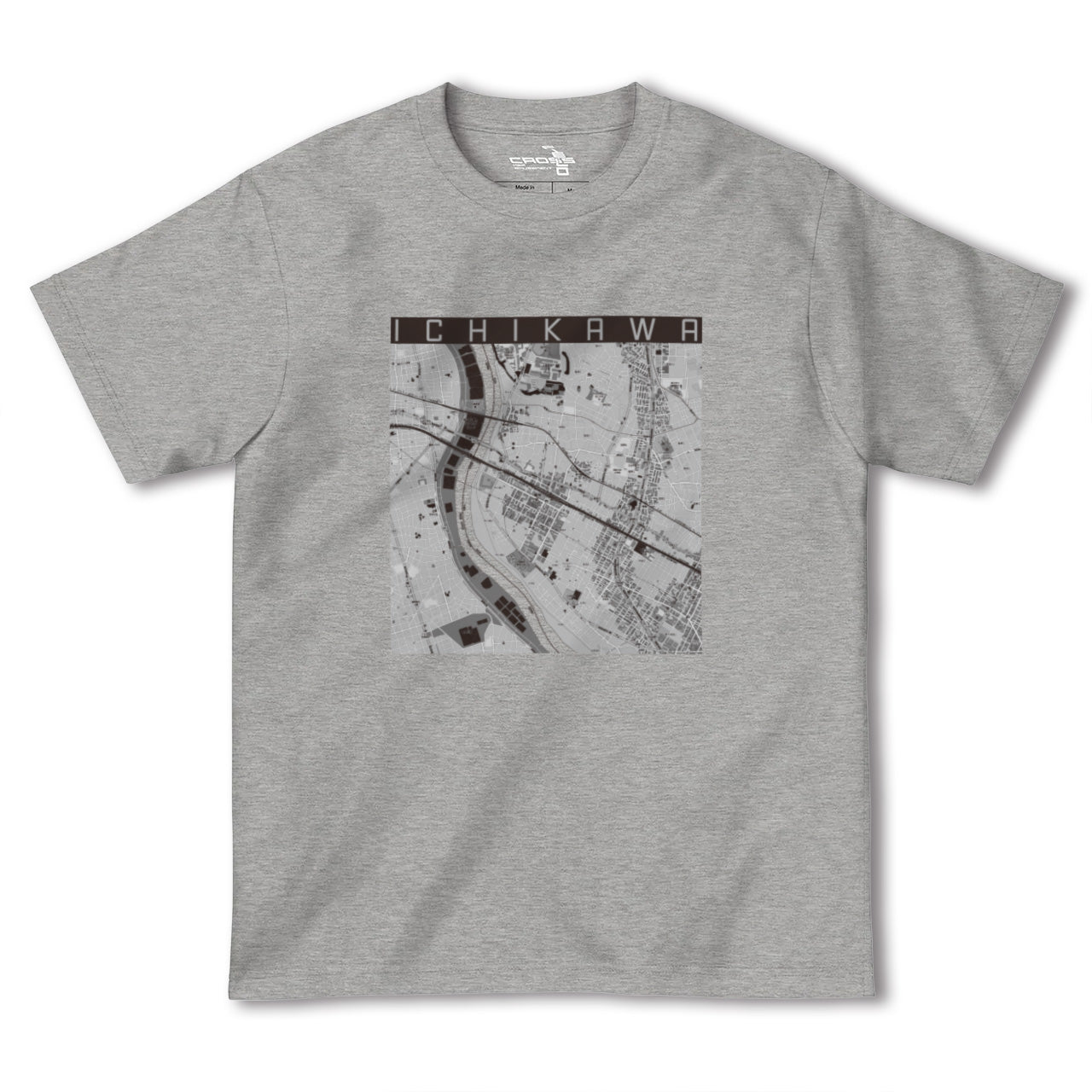 【市川(千葉県)】地図柄ヘビーウェイトTシャツ