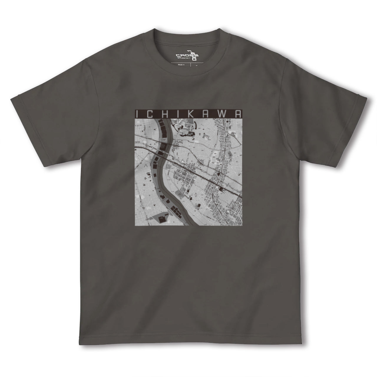 【市川(千葉県)】地図柄ヘビーウェイトTシャツ