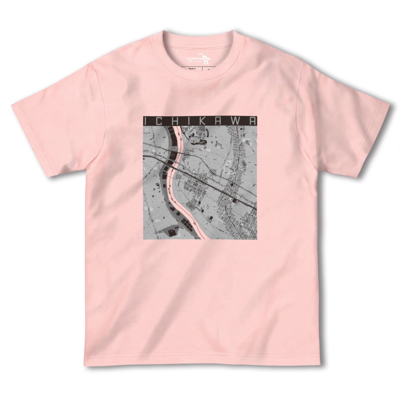 【市川(千葉県)】地図柄ヘビーウェイトTシャツ
