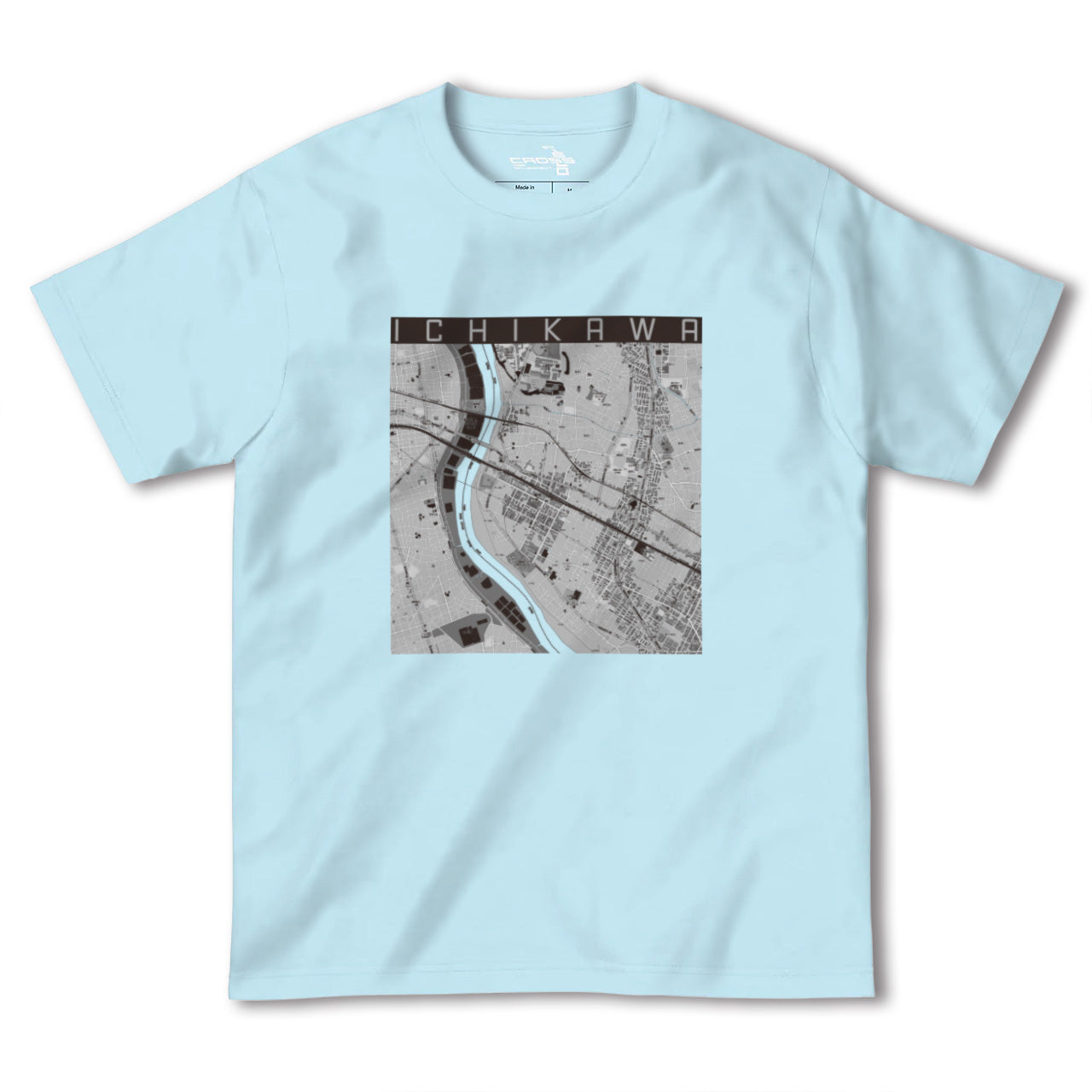 【市川(千葉県)】地図柄ヘビーウェイトTシャツ