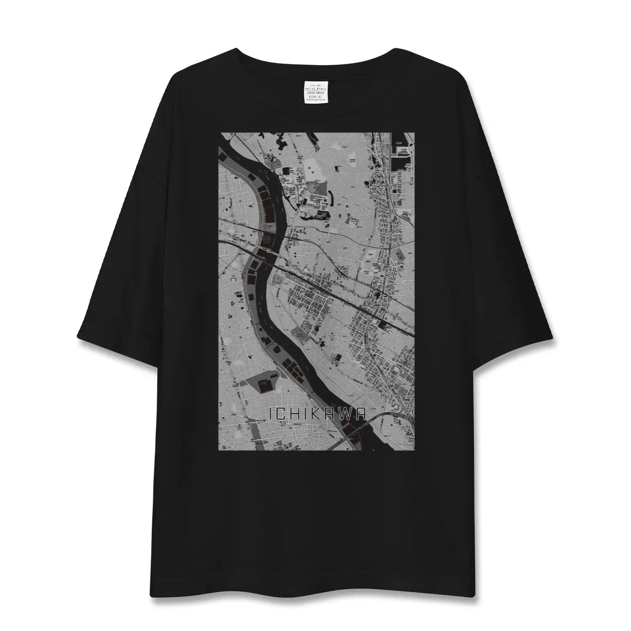 【市川(千葉県)】地図柄ビッグシルエットTシャツ