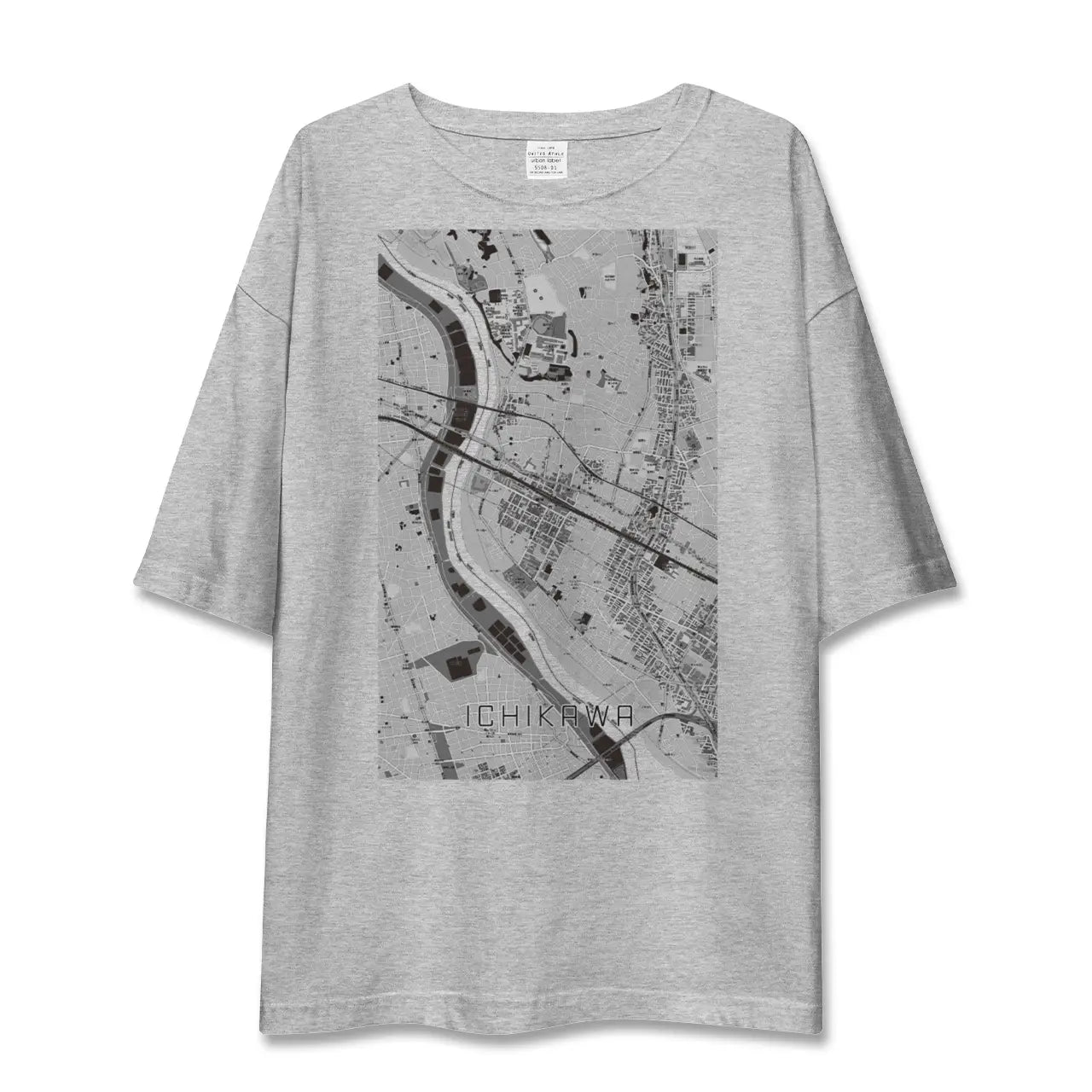 【市川(千葉県)】地図柄ビッグシルエットTシャツ