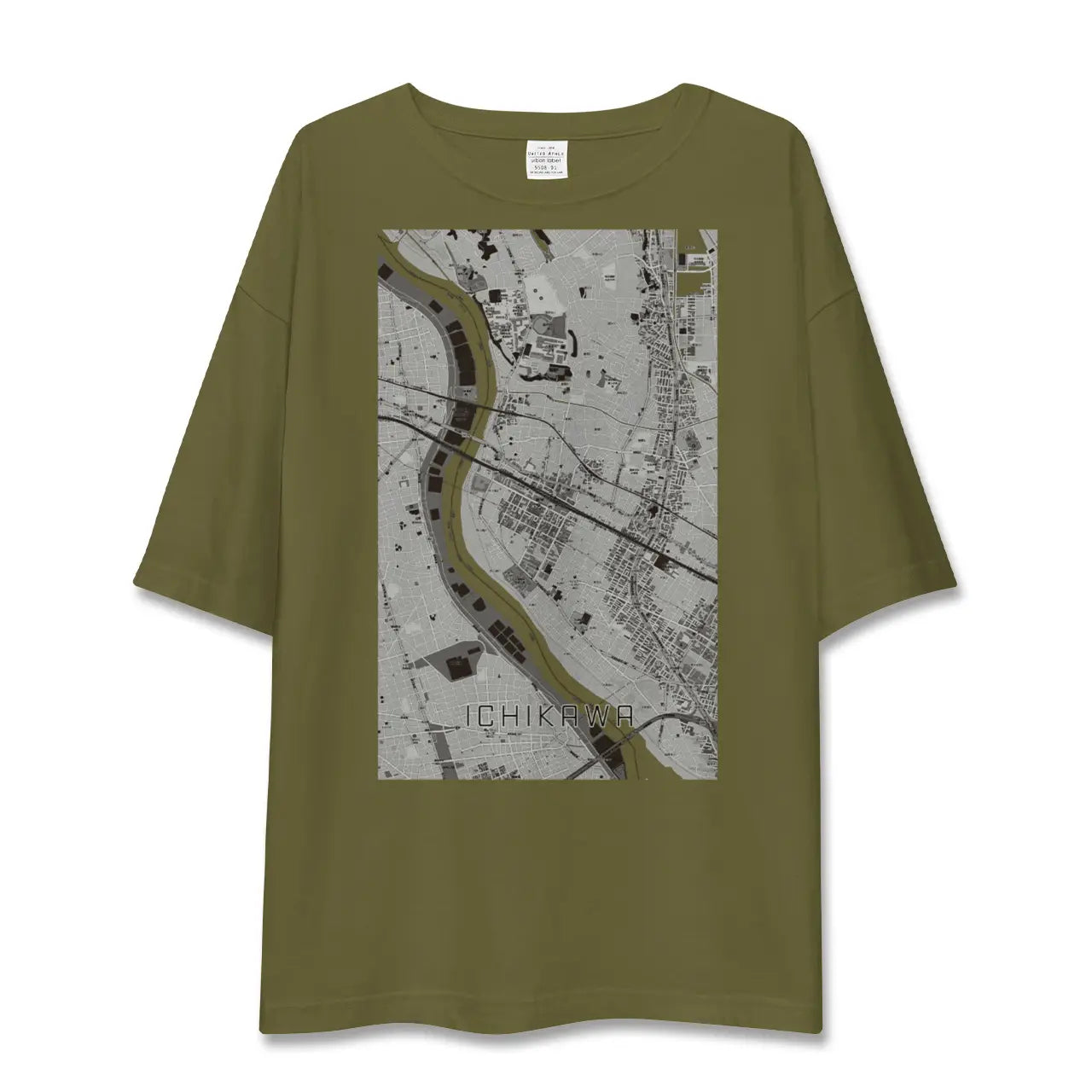 【市川(千葉県)】地図柄ビッグシルエットTシャツ