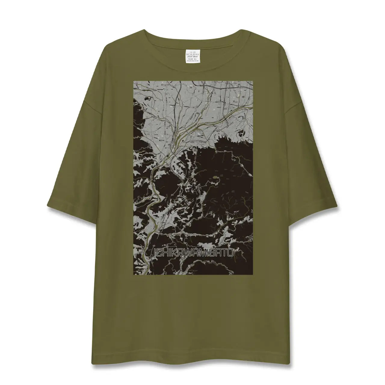 【市川三郷(山梨県)】地図柄ビッグシルエットTシャツ