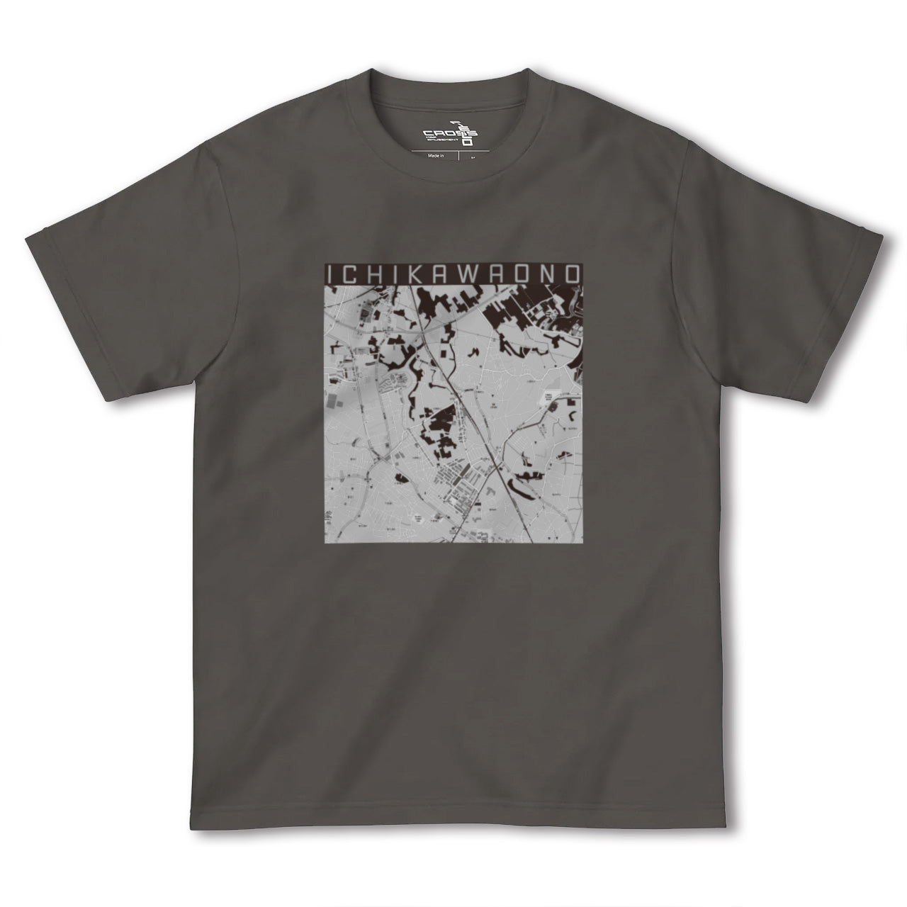 【市川大野(千葉県)】地図柄ヘビーウェイトTシャツ