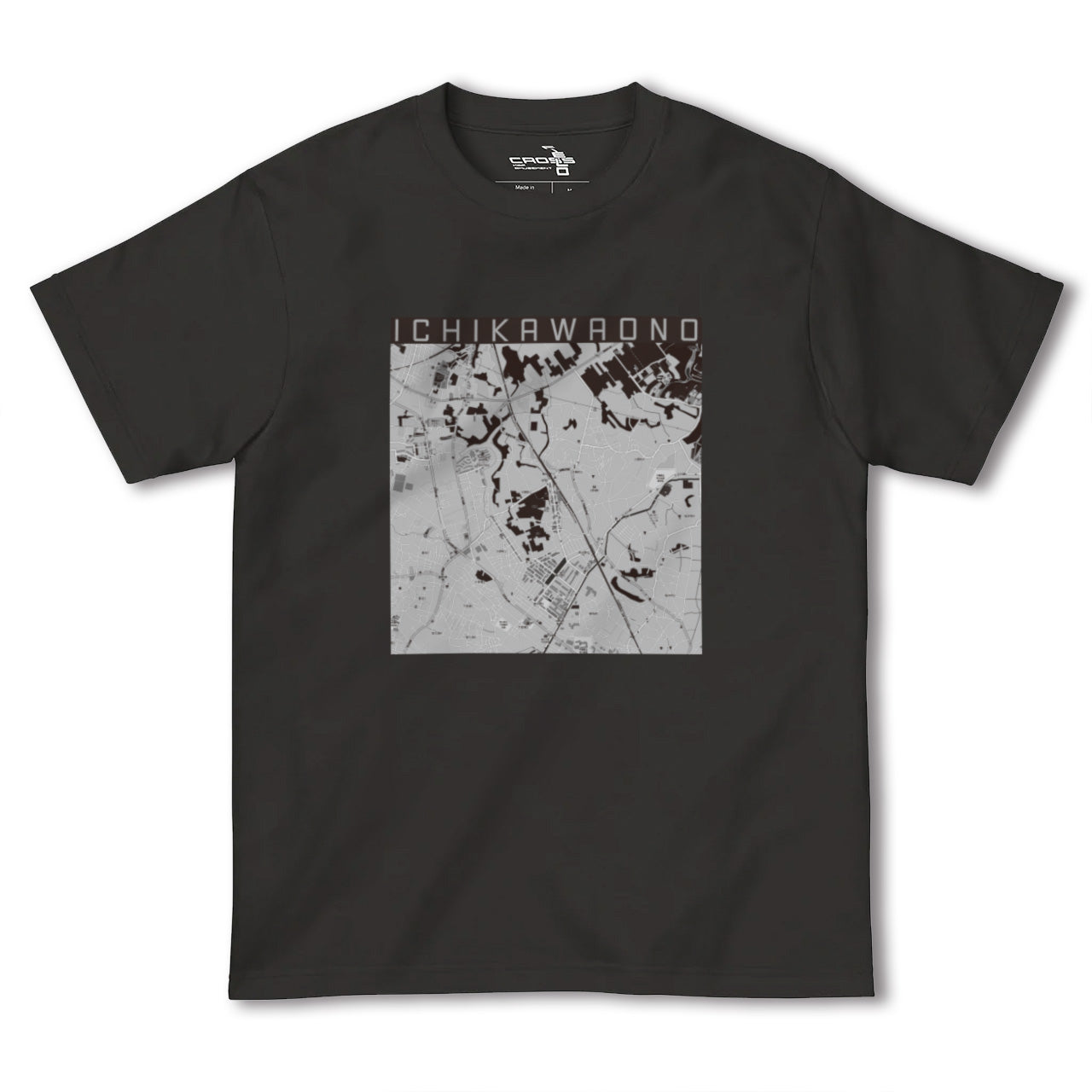 【市川大野(千葉県)】地図柄ヘビーウェイトTシャツ