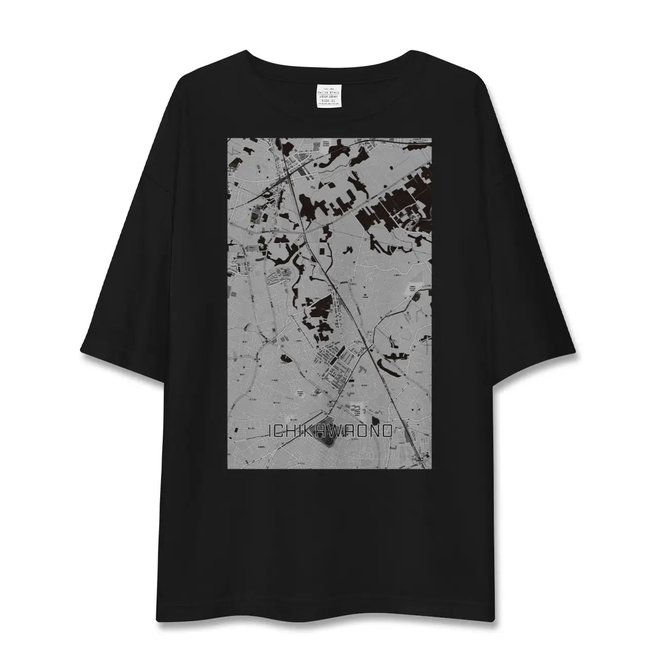 【市川大野(千葉県)】地図柄ビッグシルエットTシャツ