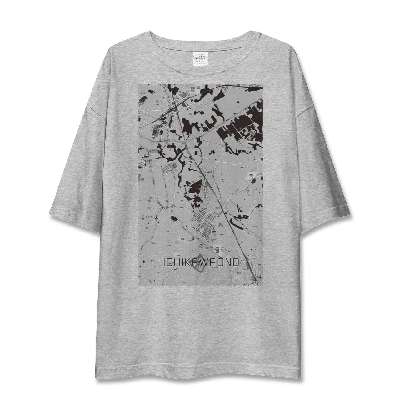 【市川大野(千葉県)】地図柄ビッグシルエットTシャツ