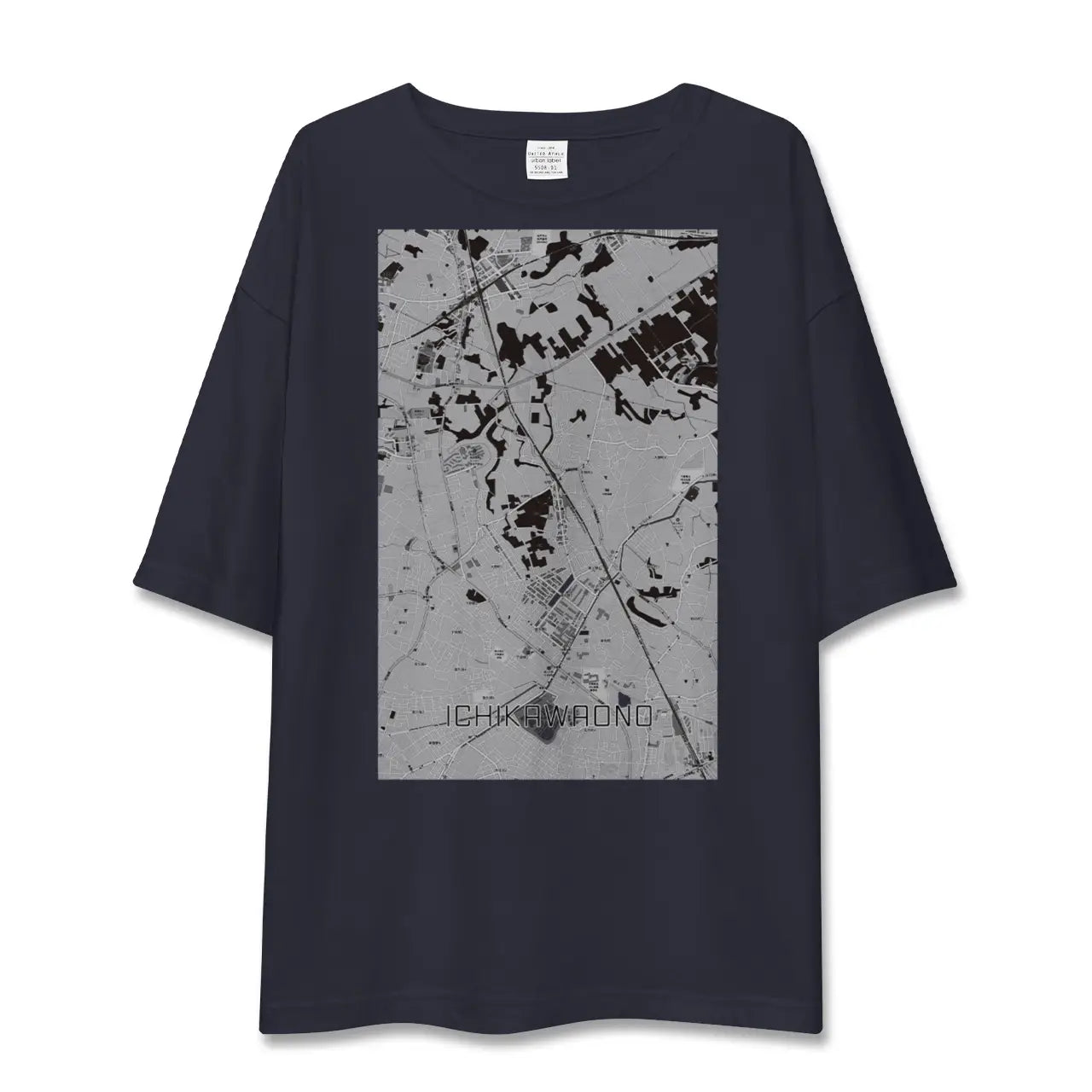 【市川大野(千葉県)】地図柄ビッグシルエットTシャツ