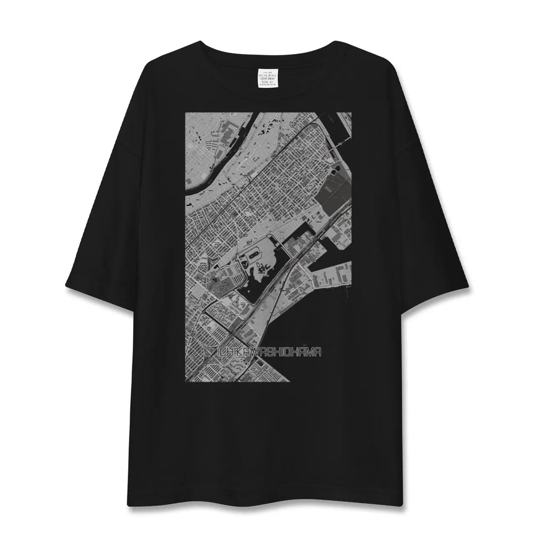 【市川塩浜(千葉県)】地図柄ビッグシルエットTシャツ