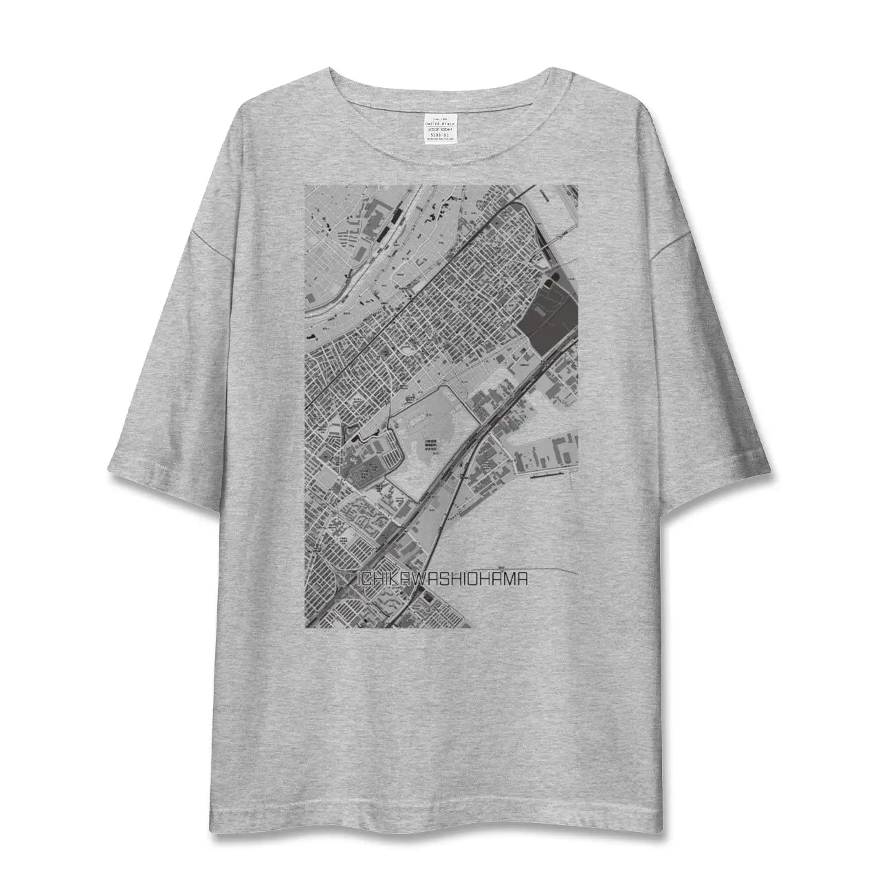 【市川塩浜(千葉県)】地図柄ビッグシルエットTシャツ