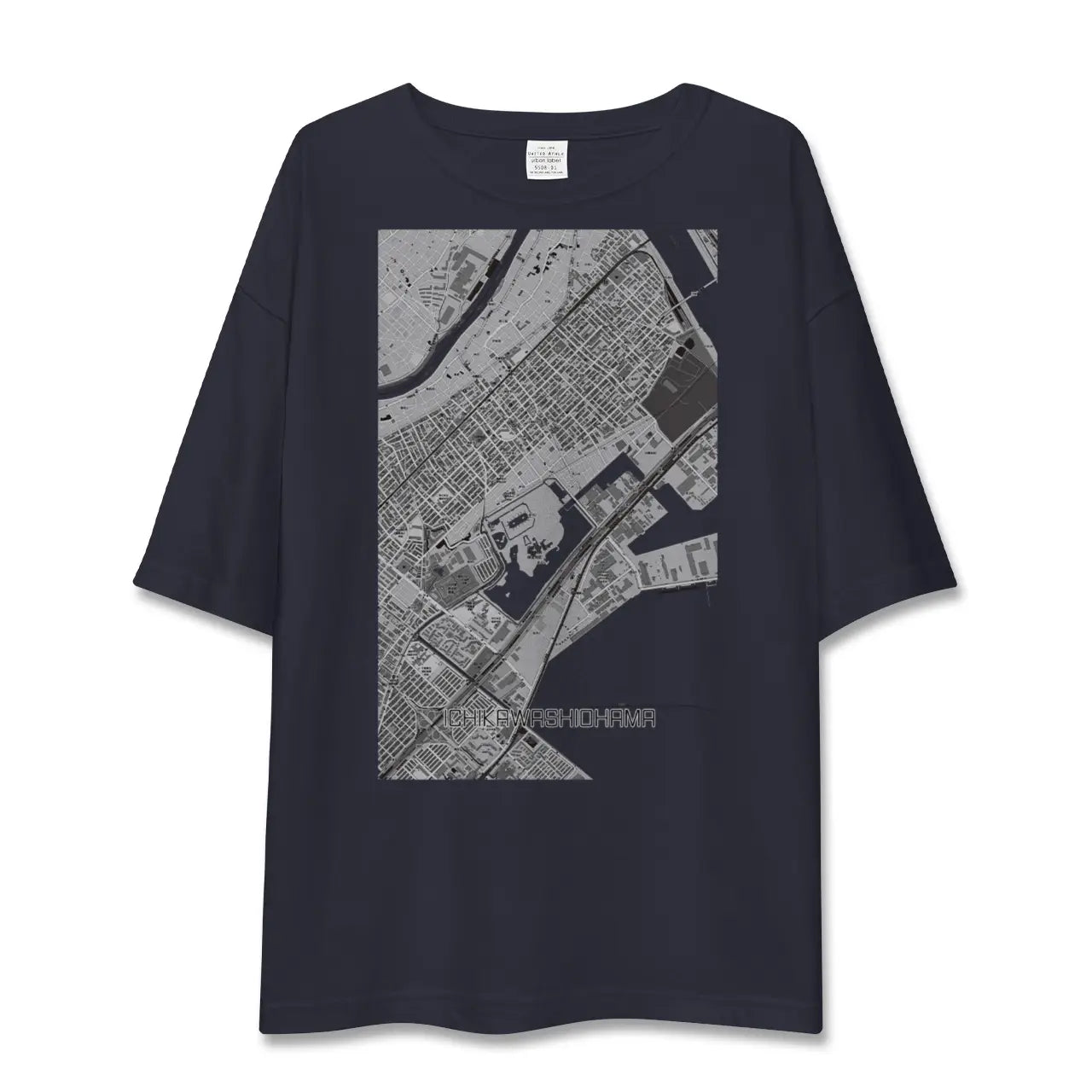 【市川塩浜(千葉県)】地図柄ビッグシルエットTシャツ