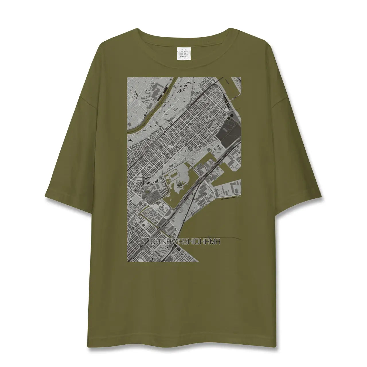 【市川塩浜(千葉県)】地図柄ビッグシルエットTシャツ