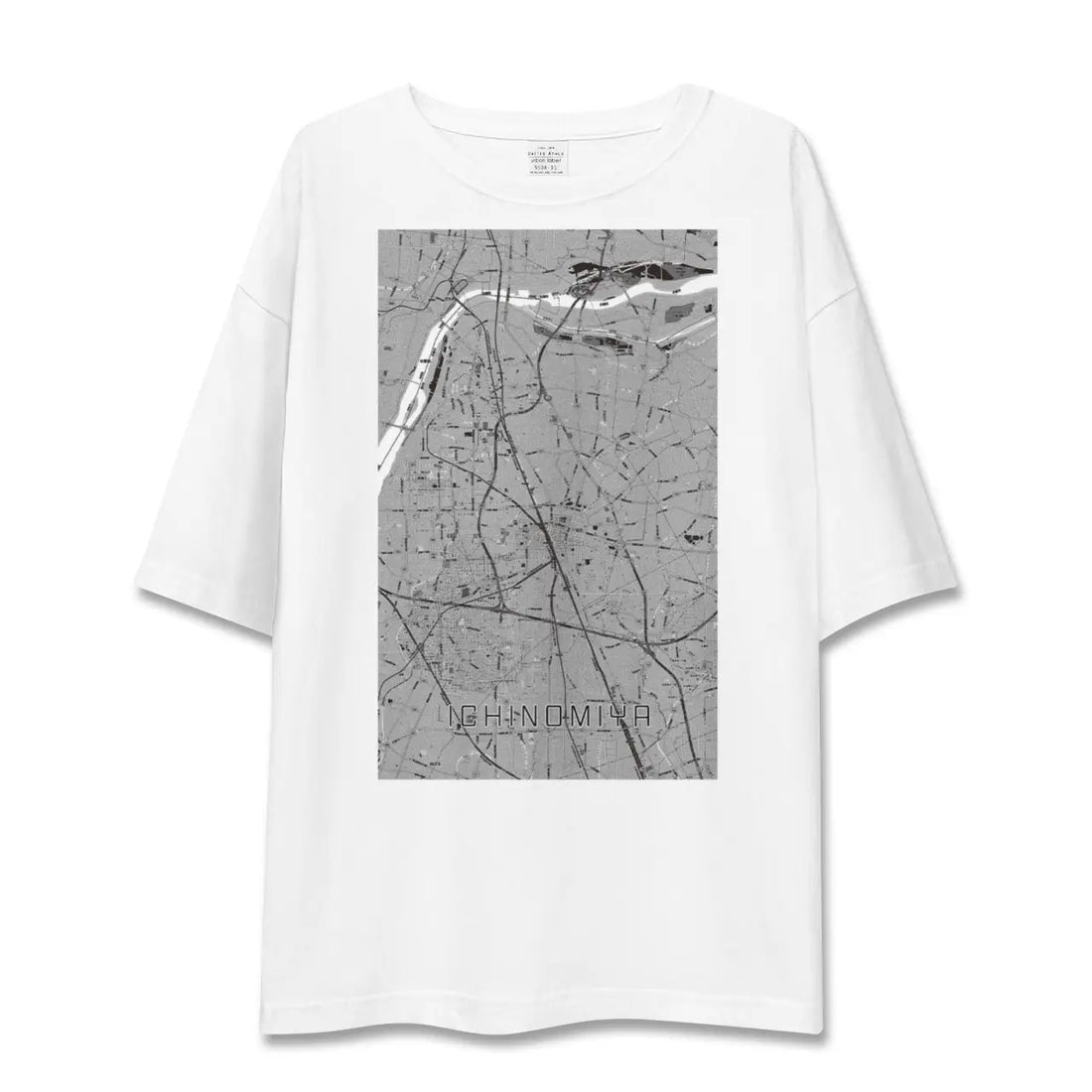 【一宮(愛知県)】地図柄ビッグシルエットTシャツ