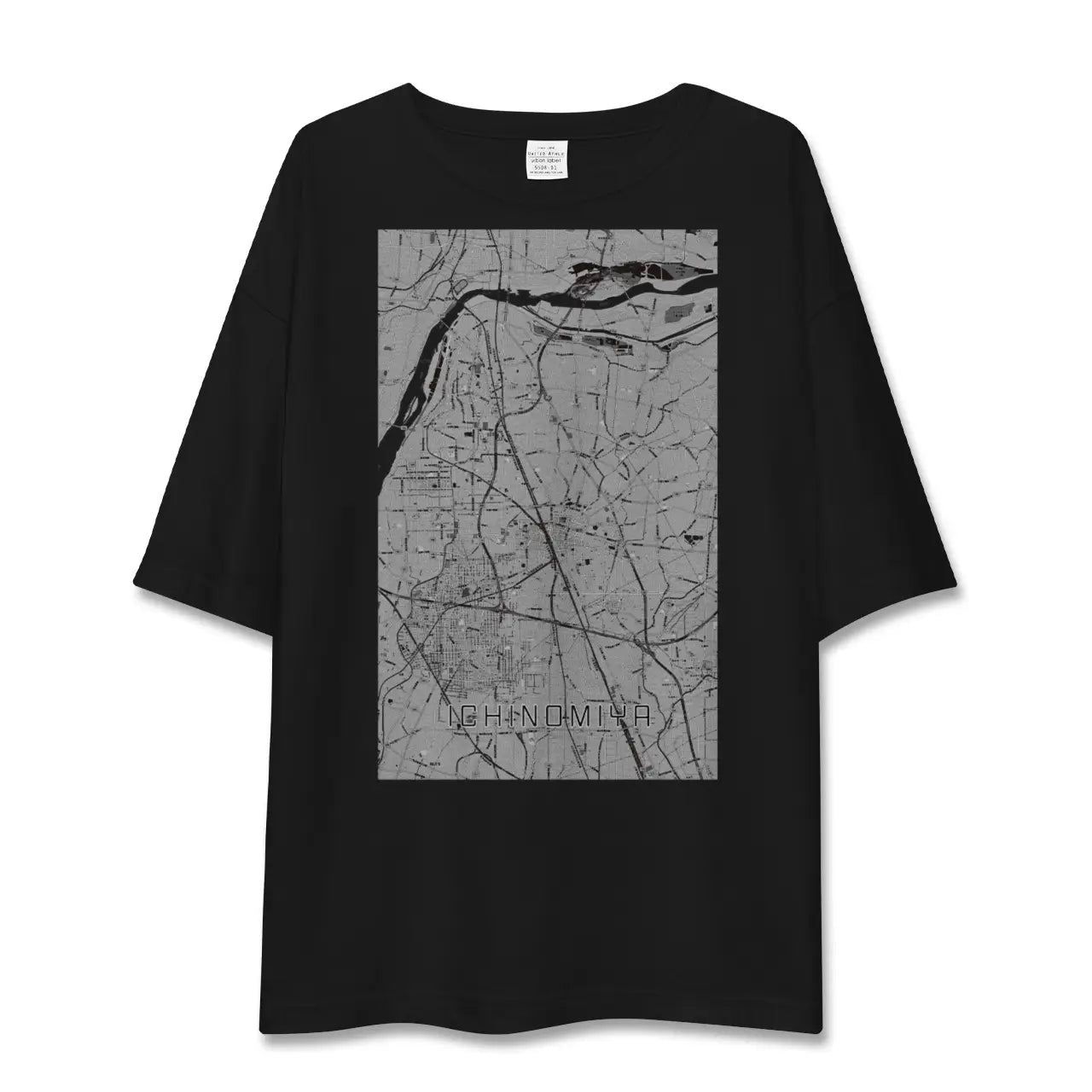 【一宮(愛知県)】地図柄ビッグシルエットTシャツ
